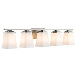 Darcy Bathroom Vanity Light - Brushed Nickel / Etched Opal