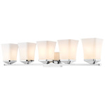 Darcy Bathroom Vanity Light - Chrome / Etched Opal