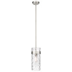 Fontaine Pendant - Brushed Nickel / Clear Water