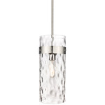 Fontaine Pendant - Polished Nickel / Clear Water