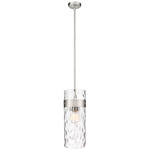 Fontaine Pendant - Brushed Nickel / Clear Water