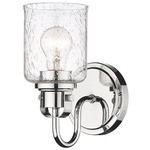 Kinsley Wall Sconce - Chrome / Clear Seeded