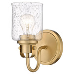Kinsley Wall Sconce - Heirloom Gold / Clear Seeded