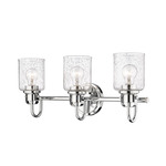 Kinsley Bathroom Vanity Light - Chrome / Clear Seeded