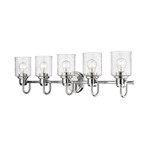 Kinsley Bathroom Vanity Light - Chrome / Clear Seeded