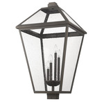 Talbot Outdoor Wall Sconce - Oil Rubbed Bronze / Seedy Glass