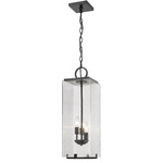 Sana Outdoor Pendant - Black / Seedy Glass