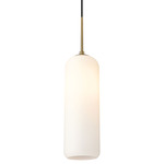 Monty Pendant - Heritage Brass / Matte Opal