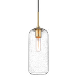 Monty Pendant - Heritage Brass / Clear Seedy