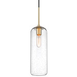 Monty Pendant - Heritage Brass / Clear Seedy