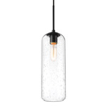 Monty Pendant - Matte Black / Clear Seedy