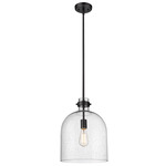 Pearson Pendant - Matte Black / Clear Seedy