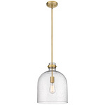 Pearson Pendant - Rubbed Brass / Clear Seedy