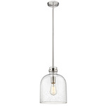 Pearson Pendant - Brushed Nickel / Clear Seedy