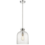 Pearson Pendant - Polished Nickel / Clear Seedy