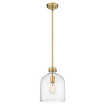 Pearson Pendant - Rubbed Brass / Clear Seedy