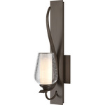 Flora Wall Sconce - Bronze / Opal and Seeded