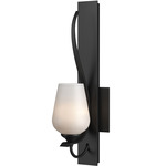 Flora Wall Sconce - Black / Opal