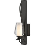 Flora Wall Sconce - Natural Iron / Opal and Seeded
