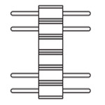 Lazer Strip Male Pin Connector - 