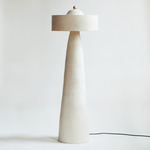 Helena Floor Lamp - Brass / Stone