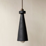 Paloma Pendant - Patina Brass / Anthracite