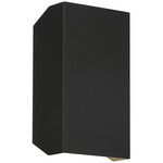 Amora Tall Outdoor Wall Sconce - Black