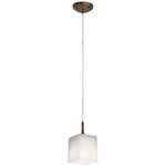Delta Pendant - Bronze / Frosted