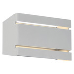 La Vida Wide Outdoor Wall Sconce - Satin