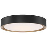 Malaga Ceiling Light Fixture - Matte Black / White Acrylic