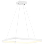 Ravello Square Pendant - Matte White / Acrylic