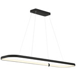 Ravello Linear Pendant - Matte Black / Acrylic