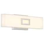 Restore Bathroom Vanity Light - Brushed Steel / White