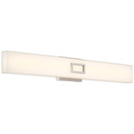 Restore Bathroom Vanity Light - Brushed Steel / White