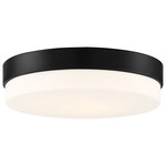 Roma Ceiling Light - Matte Black / Opal