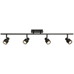 Lincoln Multi Light Adjustable Spot Track - Matte Black