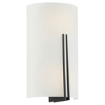 Prong Integrated LED Wall Sconce - Matte Black / White