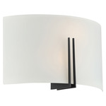 Prong Integrated LED Wall Sconce - Matte Black / White