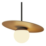 Orbit Pendant - Maple / Frosted