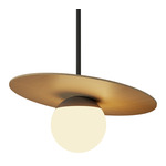 Orbit Pendant - Maple / Frosted