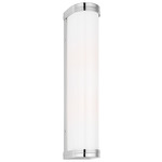 Ifran Bathroom Vanity Light - Polished Nickel / Opal