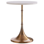 Irving Accent Table - White Marble