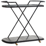 Nakoa Bar Cart - Blackened Iron