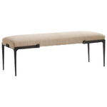 Marvin Bench - Blackened Iron / Natural