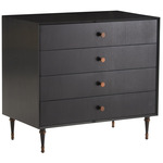 Melbourne Chest - Brass / Ebony Wood