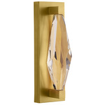 Maisie Wall Sconce - Antique Brass / Crystal