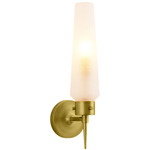 Omaha Wall Sconce - Antique Brass / Frost