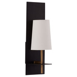 Neo Wall Sconce - Blackened Iron / Off White