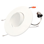 Retrofit Gimbal Downlight with E26 Quick Connect 120V 4-PACK - White