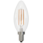 B11 Filament Candelabra Base 4W 120V 2700K 90CRI 4-PACK - Clear
